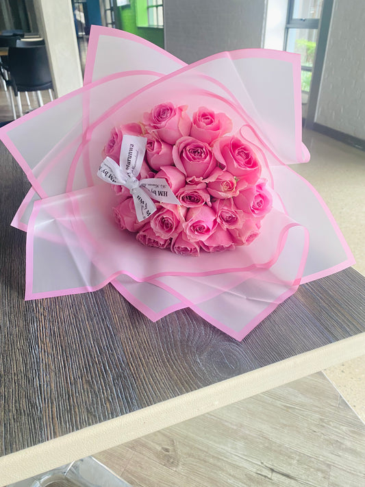 20 pink stems